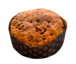 Folar embrulhado numa forma castanha