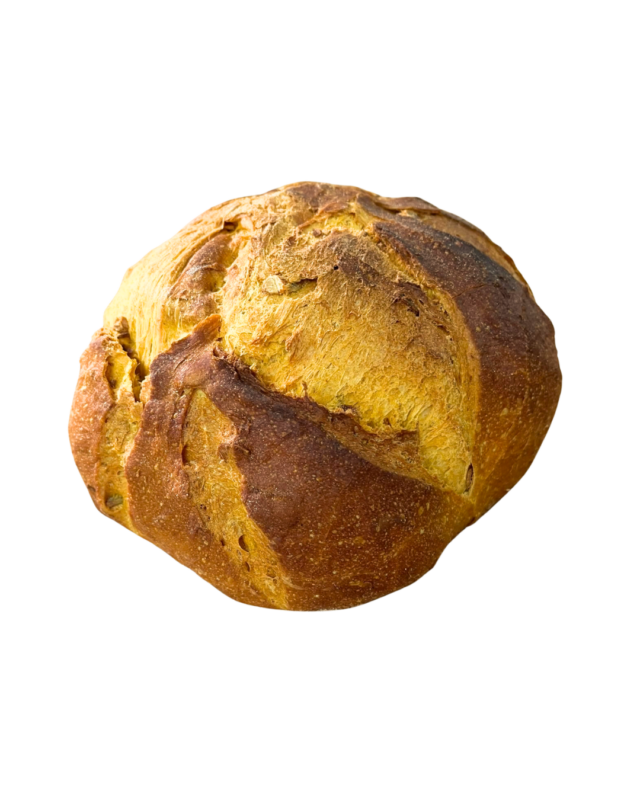 Pão de ABóbora com ma crosta rústica